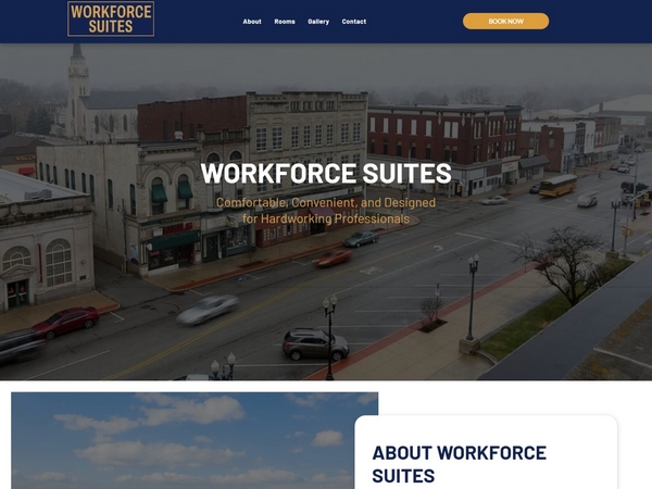 A cropped image of the Workforce Suites frontpage.